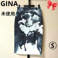 【GINA】タイトスカート ハイウエスト ひざ丈ミディ お洒落 春夏 S未使用のサムネイル
