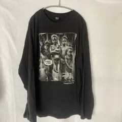 00s old stussy フォトプリント　ロングスリーブTシャツ
