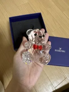 Swarovski クリスベア 貴重 廃盤作品 投げキッス ハート - メルカリ