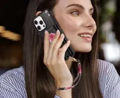 iPhoneケース 花柄 ショルダー 肩掛け スマホカバー スマホケース スマホ