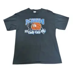 プリントTシャツ　GILDAN カレッジ　バスケ　インポート　古着8Sc