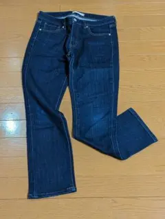 UNIQLO◆ユニクロ　ストレッチジーンズ　25(63.5cm)インディゴ／美品