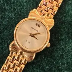 美品 新品電池 ニナリッチ ダイヤ シェル ゴールド レディース 腕時計 ドレス 2025年最新】Yahoo!オークション -ニナリッチ 時計 レディースの