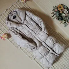 ❥ラウンジドレス❥ゴールドベージュ ロング丈 ダウンジャケット