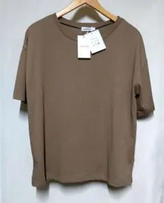 LEPSIM マルチキノウ 半袖Tシャツ ブラウン Lサイズ 新品タグ付きのサムネイル