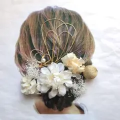 髪飾り成人式前撮り結婚式ヘッドパーツ卒業式ウェディング