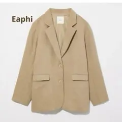 ☆Eaphi LINEN LIKE OVER JACKET☆brown ブラウン