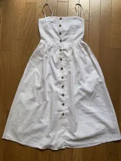 H&M 麻入りワンピース