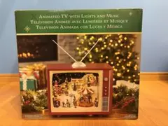コストコ　クリスマス レトロ TV ライト & ミュージック付