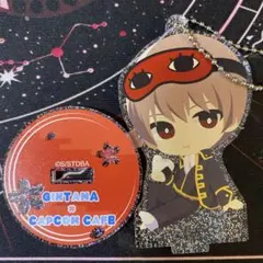 銀魂　カプコンカフェ　ラメアクリルスタンドキーホルダー 沖田