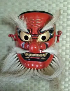 面　めん　備中神楽面　聖祐作　大国主命　木製　無形文化財　舞踊　大衆演劇 2025年最新】備中神楽 聖の人気アイテム - メルカリ