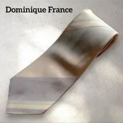 Dominique France✨シルクネクタイ ストライプ柄　光沢