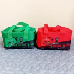 トレーダージョーズ ミニ保冷バッグ 赤 & 緑