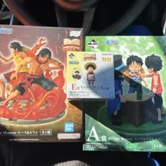 ワンピース 一番くじエース&ルフィ　ラストワン賞　A賞　E賞セット　まとめ