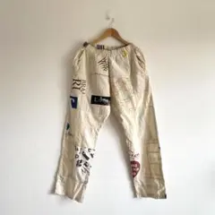 ヨーロッパ コットンバッグ リメイクパンツ 古着 エコバッグ ユーロ古着 51