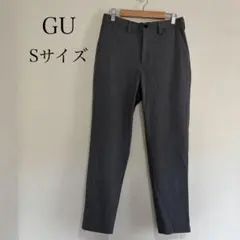 GU ジーユー ストレッチイージーアンクルパンツ メンズ S グレー スラックス