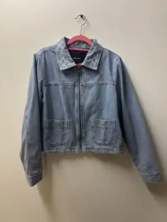 COACH ライトブルー クロップドデニムジャケット