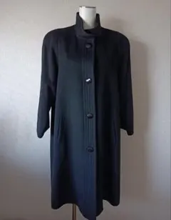 カシミヤ　黒　ロングコート