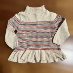 familiar コットン　タートル　ニット 90サイズ