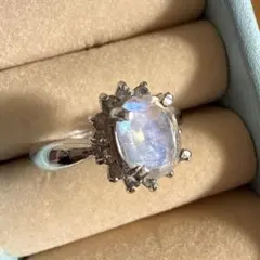 ブルームーンストーン シルバーリング 11号