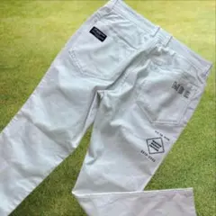 マスターバニー　パンツ　白　ホワイト　4 M〜L相当　ストレッチ　ゴルフパンツ