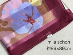 mila schon 花柄 スカーフ 約89×89cm