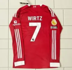 【即日発送】リバプール WIRTZ 7 番 ロングスリーブ ユニフォーム M 25-26 リバプール WIRTZ 7 番 ロングスリーブ ユニフォーム L 25
