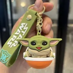 スターウォーズ ベビーヨーダ オレンジver キーホルダー ストラップ