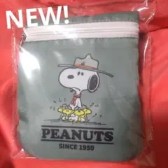 【未開封】スヌーピー コンパクトエコバッグ グリーン