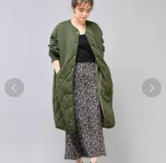 新品未開封　チャオパニック　ノーカラーキルティングコート完売品　シンプルアウター