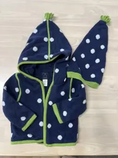 ベビーギャップ　babygap パーカー　帽子　ドット