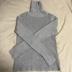 アースミュージックアンドエコロジー　タートルネック セーター　グレー S