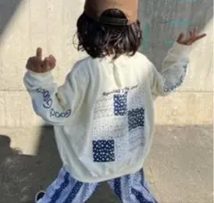 【新品】HeidiVintage パッチワーク トレーナー 110