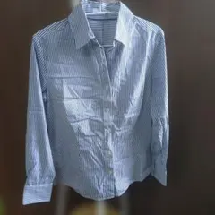 J.PRESS ストライプ 長袖シャツ ブルーのサムネイル