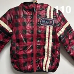 赤黒チェック ジャンパー　110