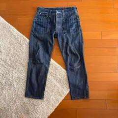 ダークブルー ストレートデニム