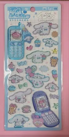 正規品　平成はっぴーフォン　シナモロール　シール　ステッカー　サンリオ