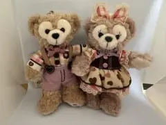 ダッフィー＆シェリーメイ ぬいぐるみバッチ バレンタイン 2016