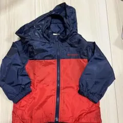 moujonjon フード付きアウター 90cm ネイビー/レッド