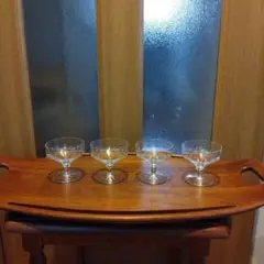 カクテルグラス　ハンドカット　4個セット