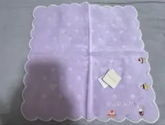 ジルスチュアート　タオルハンカチ　パープル