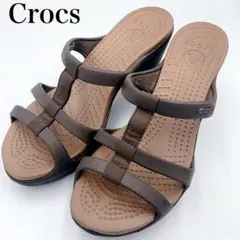 廃盤】crocs サイプラス4 レオパード柄 ハイヒール w9 希少 25cm
