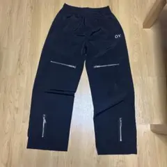 値下げ可能QY ブラックパンツ サイズ1 ジッパーポケット付き