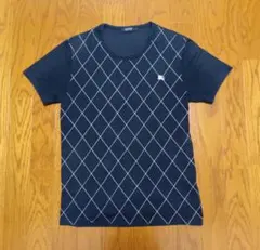 BURBERRY BLACK LABEL アーガイル柄 Tシャツ ブラックのサムネイル