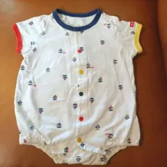 ホットビスケッツ　ボート柄ロンパース 70