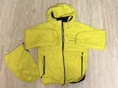 mont-bell フード付きイエロージャケット