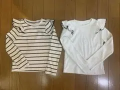 ZARA フリル長袖カットソー 6-7歳　2枚セット