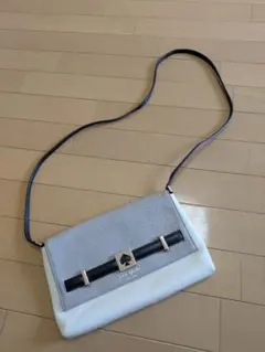 Kate Spade ショルダーバッグ グレー/ホワイト