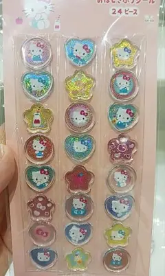 おはじきふうシール　キティ