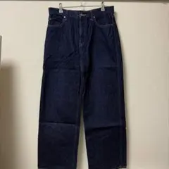 UNIQLO JEANS ダークブルー ストレートデニム